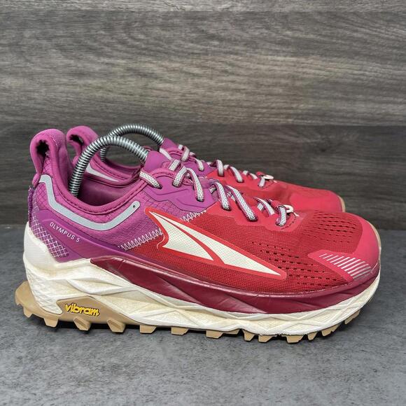Altra Olympus Trail 5 Running Shoes Womens Size 8 Athletic Sneakers Red Purple - Picture 5 of 11